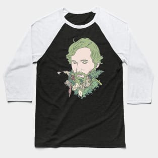 Swamp Person - Green Beard - Marshland Baseball T-Shirt